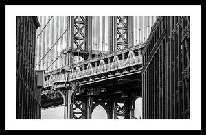 Brooklyn Bridge Detail - Framed Print