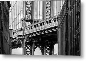 Brooklyn Bridge Detail - Metal Print