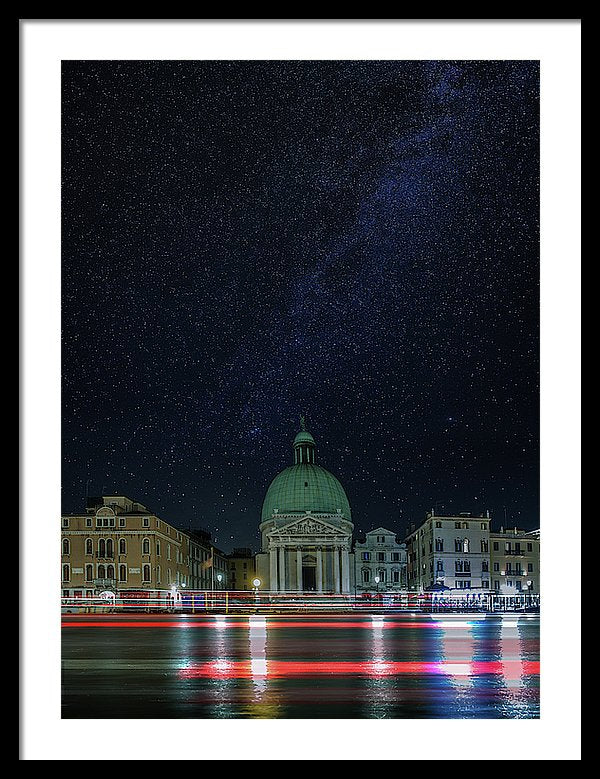 Venice At Night - Framed Print